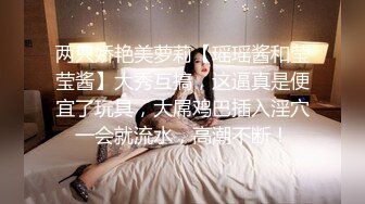 两只娇艳美萝莉【瑶瑶酱和莹莹酱】大秀互搞，这逼真是便宜了玩具，大屌鸡巴插入淫穴一会就流水，高潮不断！