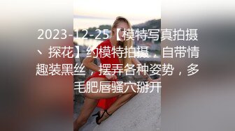 2023-12-25【模特写真拍摄丶探花】约模特拍摄，自带情趣装黑丝，摆弄各种姿势，多毛肥唇骚穴掰开