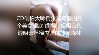 CD偷拍大师街头尾随偷拍几个美女裙底 绿裙小姐姐白色透明蕾丝窄内！前抄黑森林