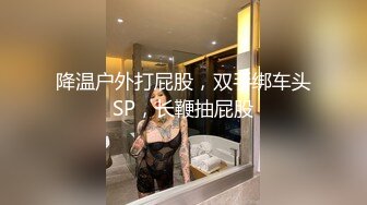 降温户外打屁股，双手绑车头SP，长鞭抽屁股