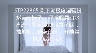 STP22865 刚下海极度淫骚粉嫩美穴妹子 ，深喉假屌口水直流 ，抬起双腿假屌深插 ，放地板上骑坐套弄 ，开档丝袜大屁股后入